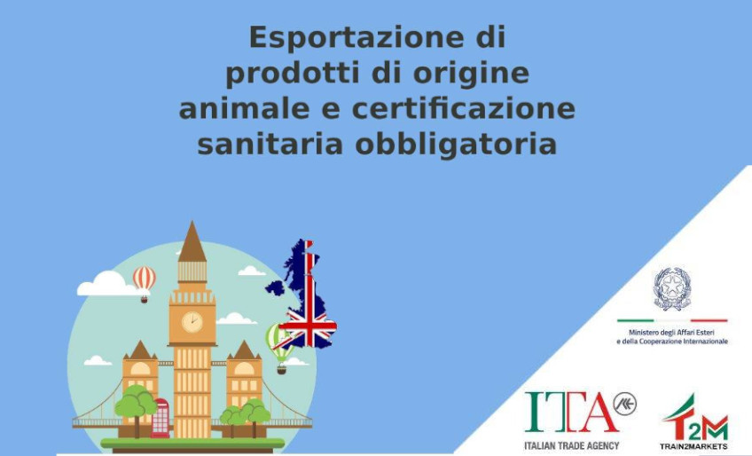 Esportazioni di prodotti di origine animale verso UK