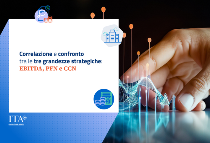 Correlazione  e confronto tra le tre grandezze strategiche: EBITDA, PFN e CCN